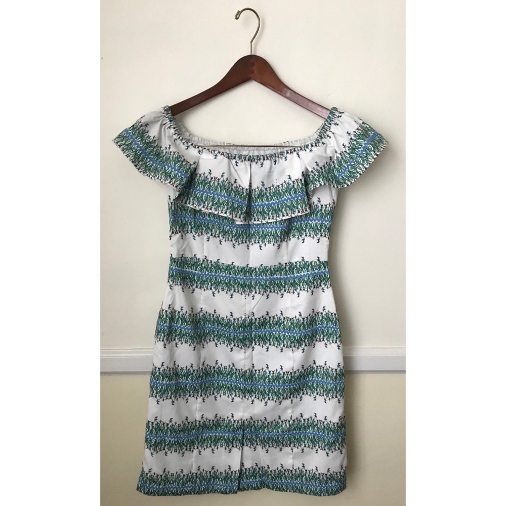 Anthropologie Off Shoulder Gentiana Dress